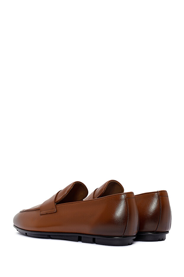 Erkek Taba Deri Loafer 25SFD621018 - 5