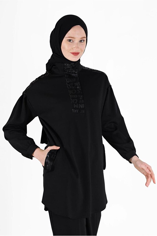 بنطلون مزدوج مطبوع عليه نصفريق 42264