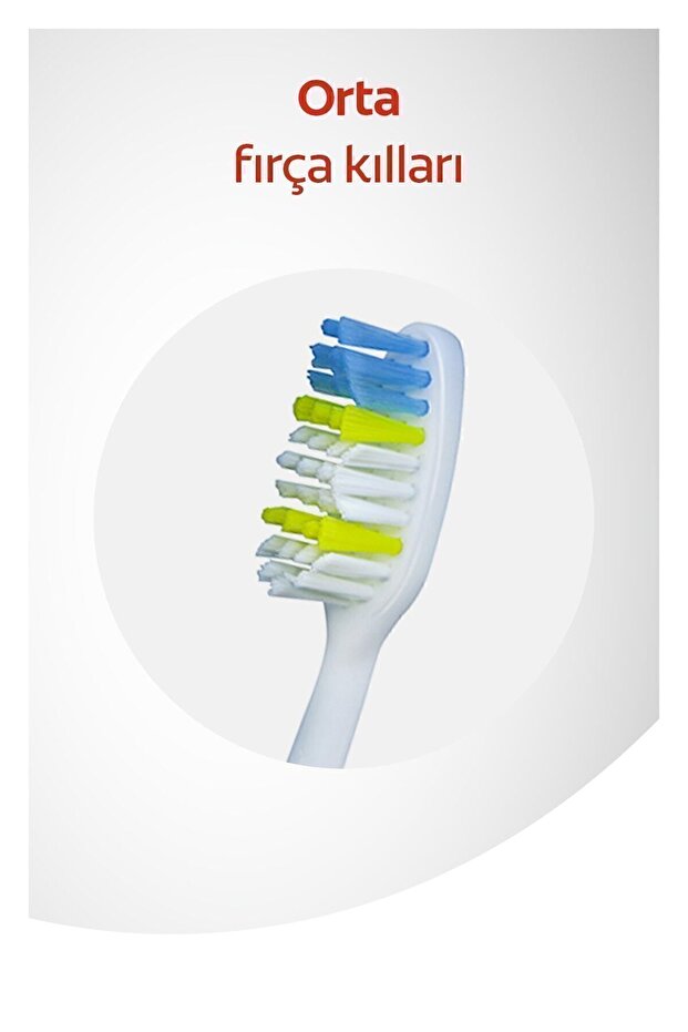 Extra Clean Dil Temizleyicili Arka Dişlere Uzanan Orta Diş Fırçası 3'lü Ekonomik Pake - 3