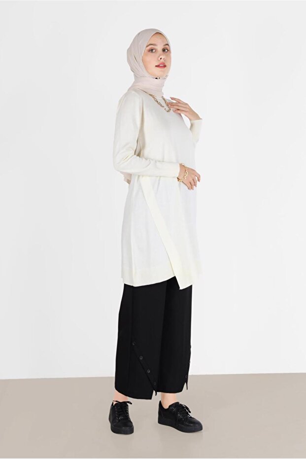 ASİMETRİK KESİM BASIC TRİKO TUNİK 42048 - 2