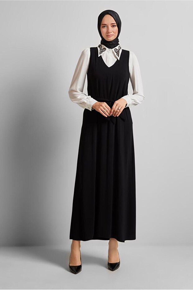 İŞLEMELİ ELBİSELİ TAKIM 45658 - 1