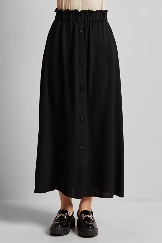 Button Detail Skirt 60676