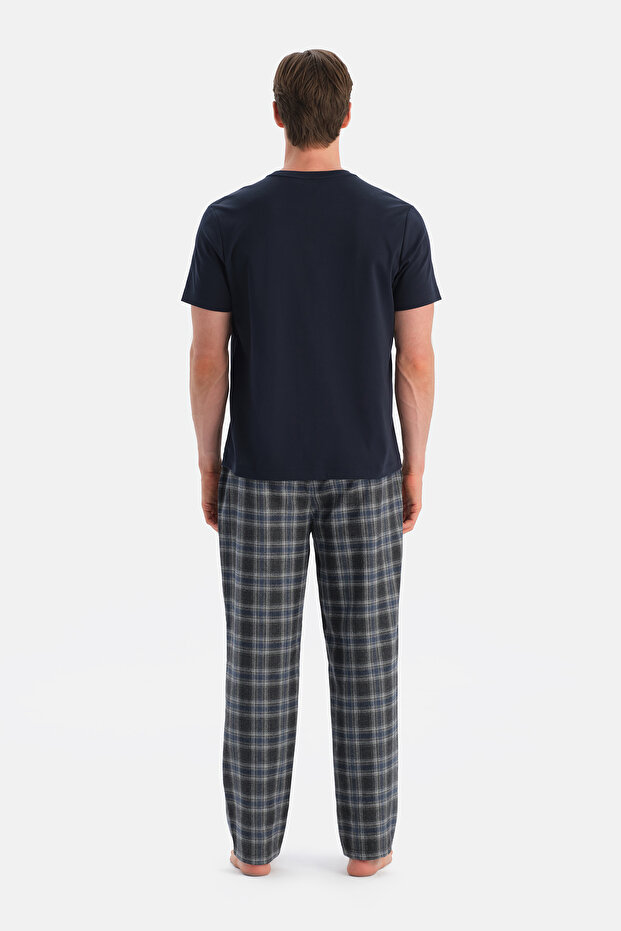 Multicolor Ekoseli Dokuma Pantolon - 2