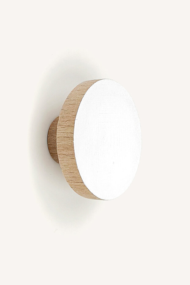 Beyaz Ahşap Dolap Kulp - 1