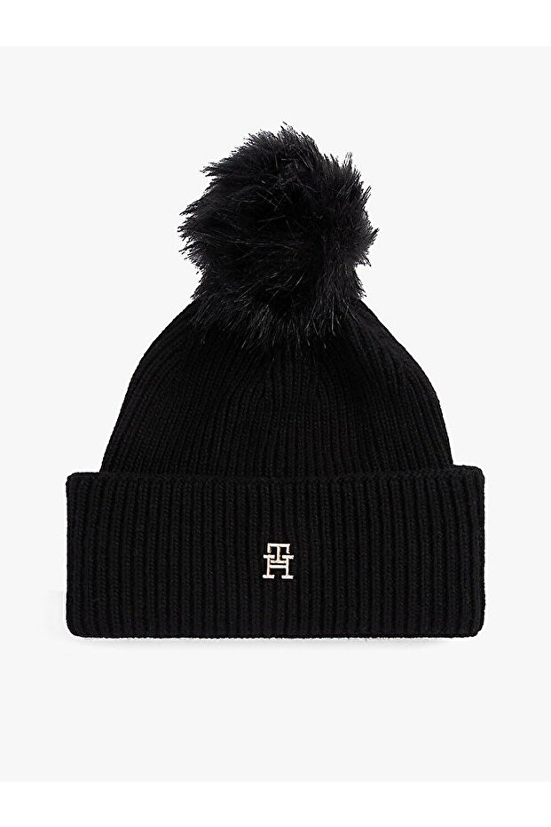 ELEVATED CHIC BEANIE W/POMPOM - 2