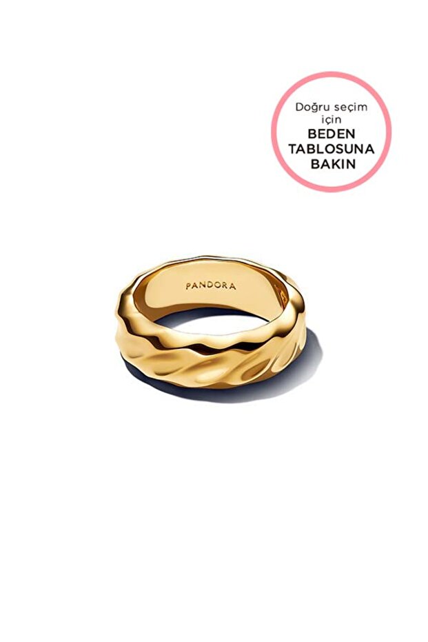 Dalgalı Geniş Şerit Yüzük - 1