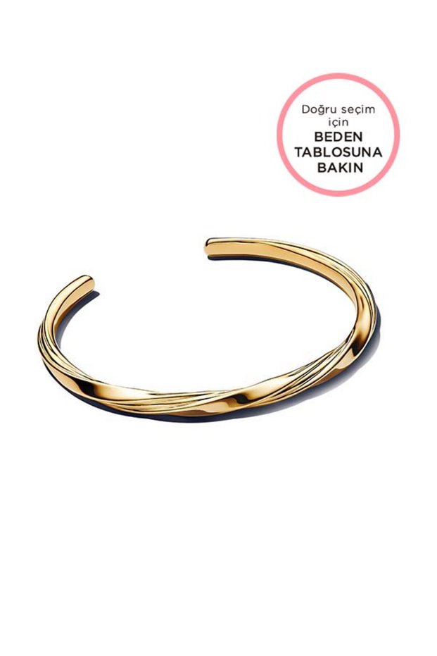 Kıvrımlı Açık Bangle Bileklik