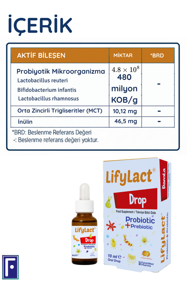 Damla 10 ml , Probiyotik, Prebiyotik, Gaz Damlası - 2