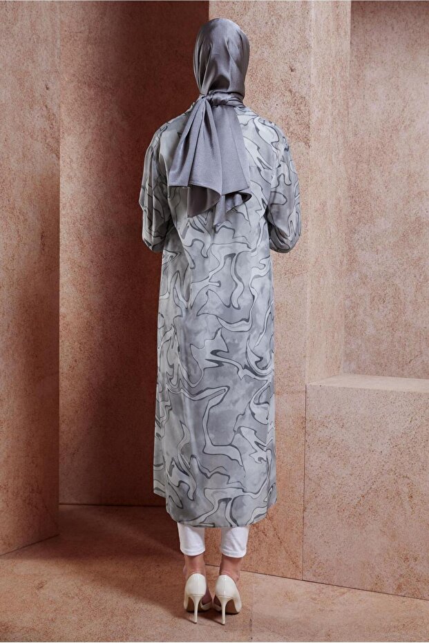 44786 Model Patterned Tunic - 3