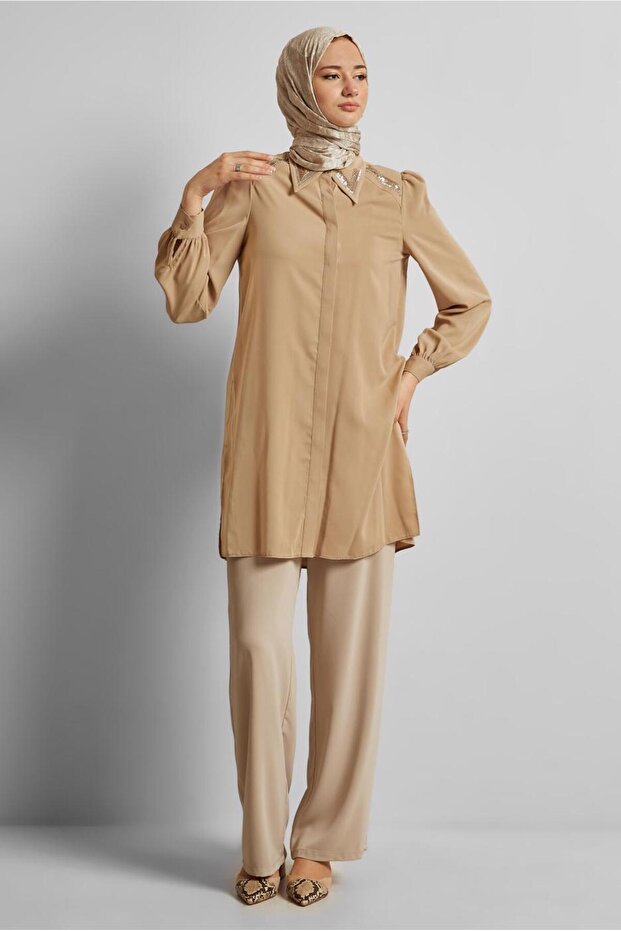 BONCUK İŞLEMELİ TUNİK 45622 - 2