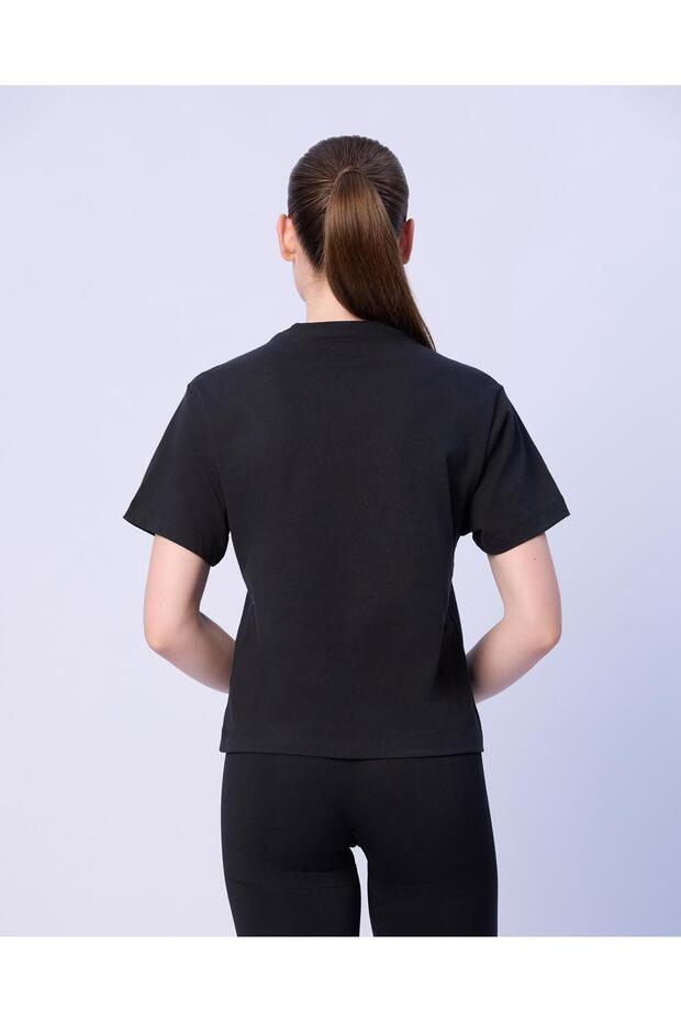Marta Kadın Siyah Regular Tişört - 3