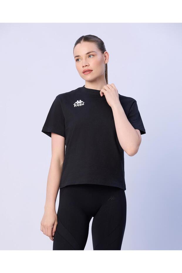 Marta Kadın Siyah Regular Tişört - 1