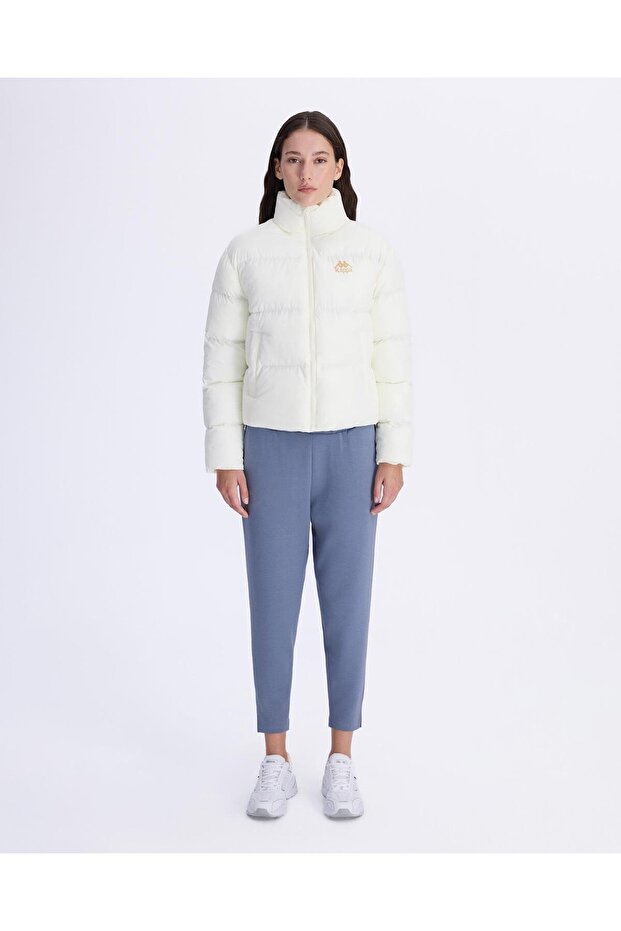 Authentic Arya Kadın Beyaz Regular Şişme Mont - 2