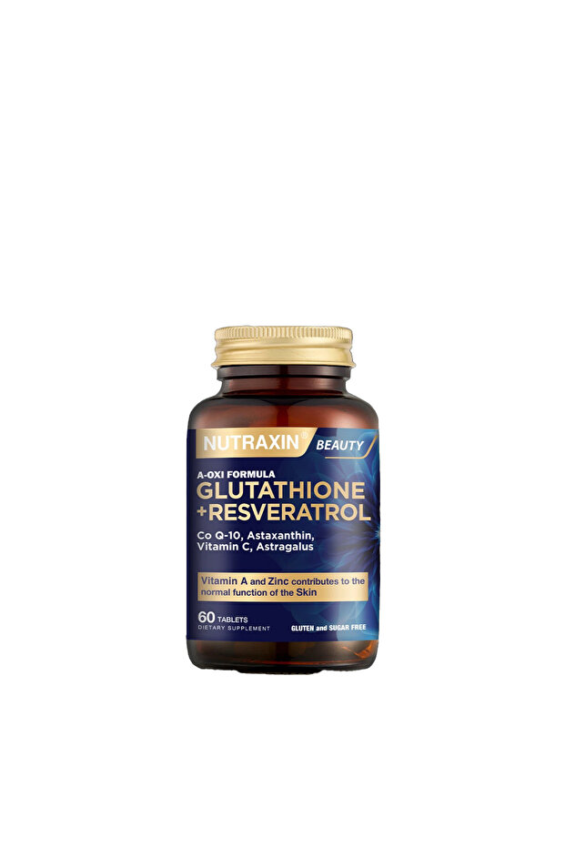 A-Oxi Formula Glutathione + Resveratrol Skin Whitening 60 Tablets - 5