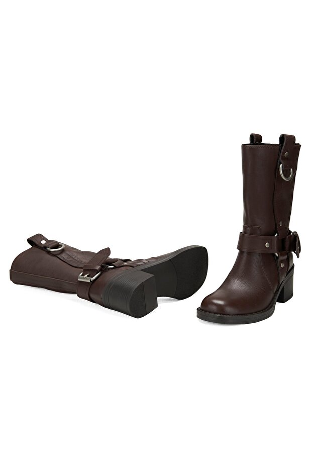 Kadın Deri Kovboy Çizme - 6