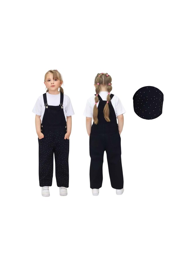 Stone Girl Salopet Black