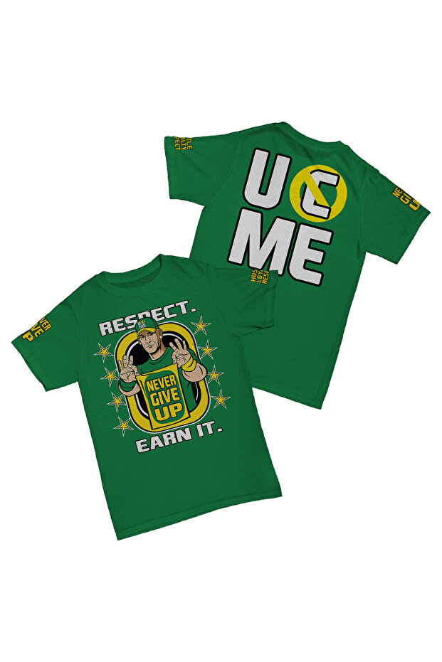تيشيرت قطن بطبعة John Cena UC ME Never Give Up