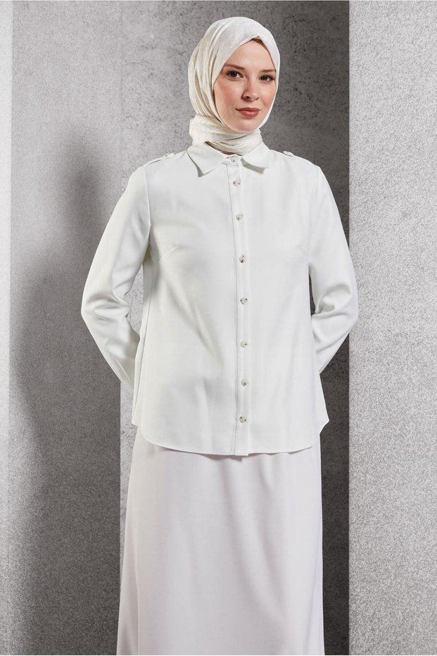 Shirt Collar Blouse 45240