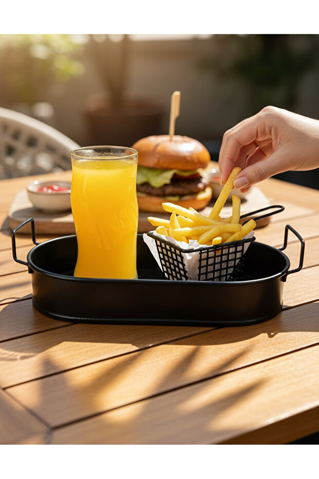 صينية عرض بيضاوية صغيرة الحجم - 10 قطع - 1