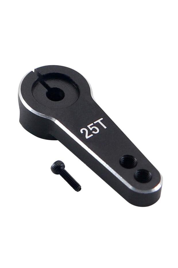 black Ajrc 1pcs 35mm Metal Rc 25t Tooth Steering Servo Arm For 1/10 Rc Crawler Car Traxxas Trx4 Trx6