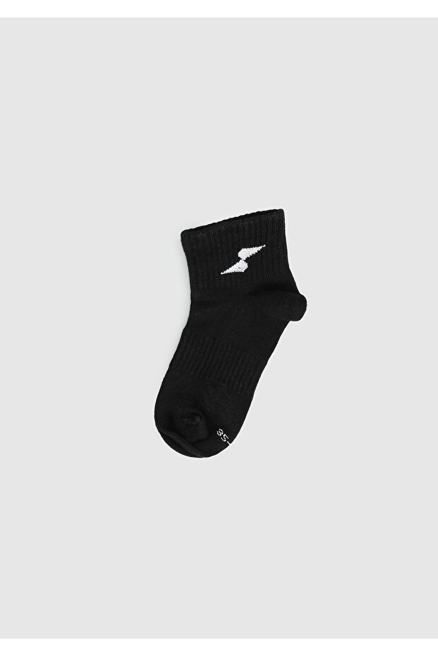 Black Es004 Black Quarter Single Socks