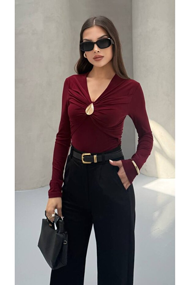 DAMLA AKSESUARLI BLUZ - 1