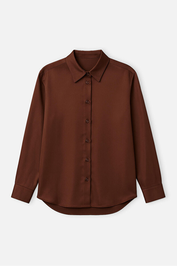 Basic Satin Shirt - 1