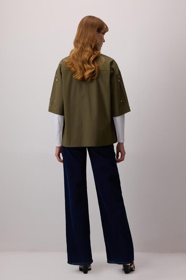 TAŞ İŞLEMELİ GÖMLEK - 4