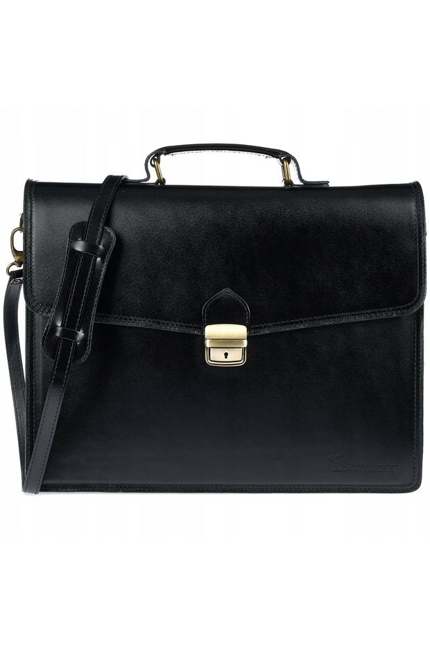 Men's leather briefcase premium document folder - 3