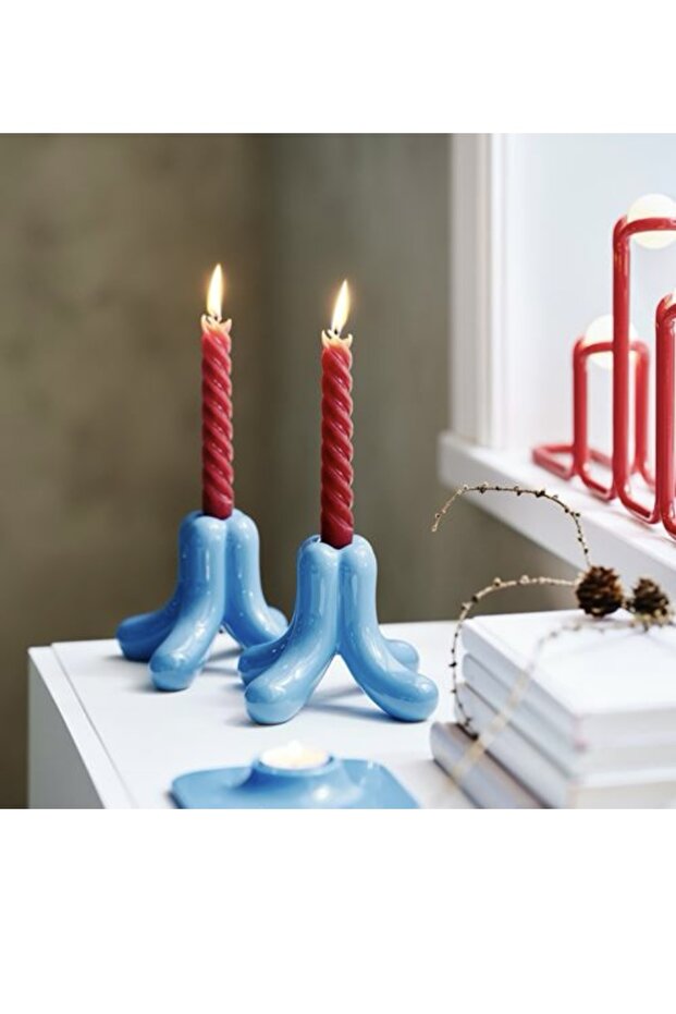 Vınterfınt şamdan mumu, 5.5saat, kırmızı - 2