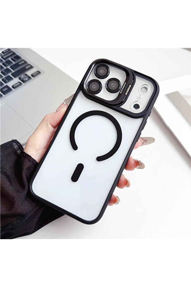 iPhone 13 Pro Max – Premium LuxMag Kapak | Şeffaf Şıklık ve Güçlü Manyetik Tutunma - 5