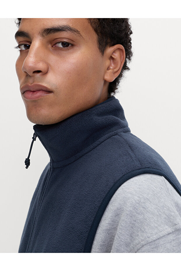 Fermuarlı Polar Yelek - 2