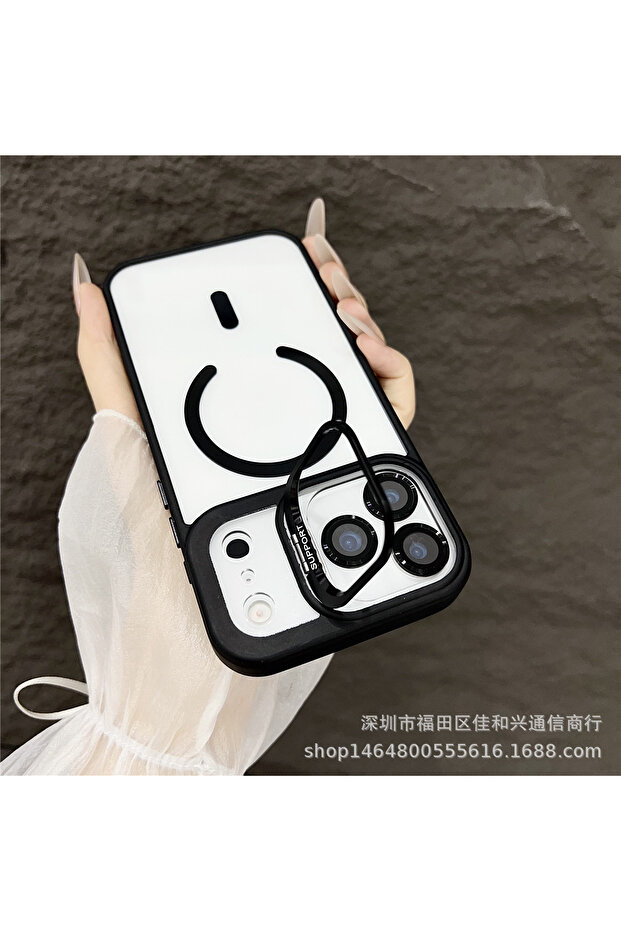 iPhone 13 Pro Max – Premium LuxMag Kapak | Şeffaf Şıklık ve Güçlü Manyetik Tutunma - 3