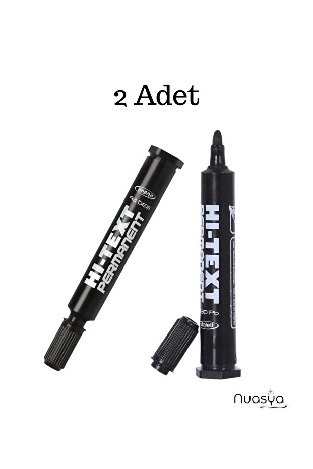 2-Pack Black Permanent Round Tip Permanent Marker Pen