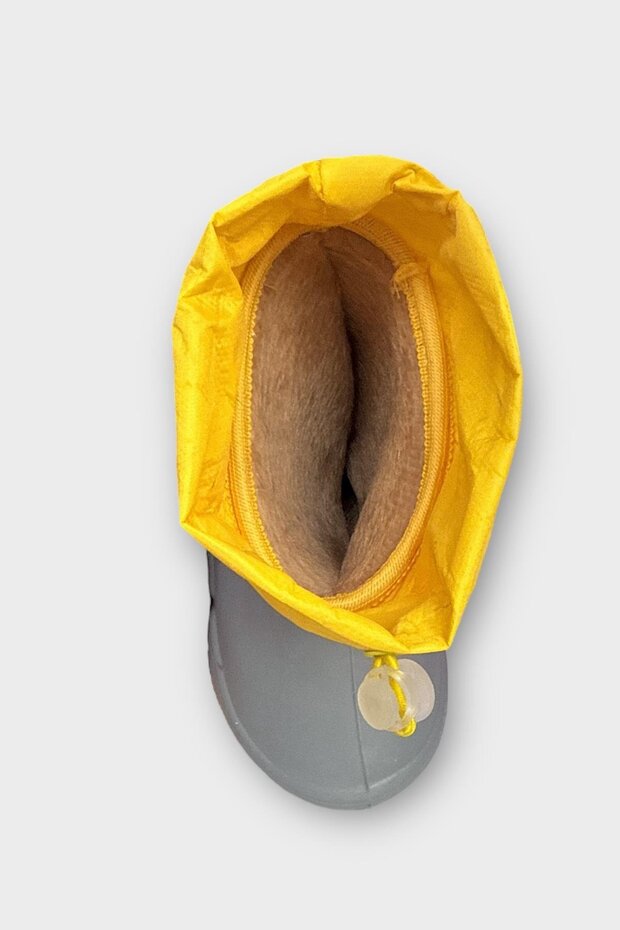 Gyermek téli vízálló esőcsizma SZÜRKE - 7