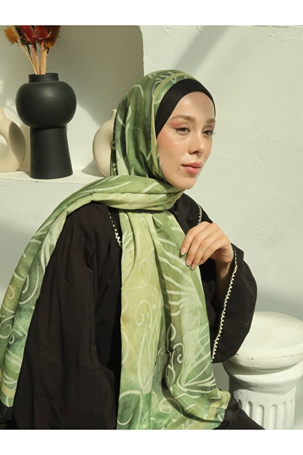 Pietra Pattern Cotton Shawl - 2