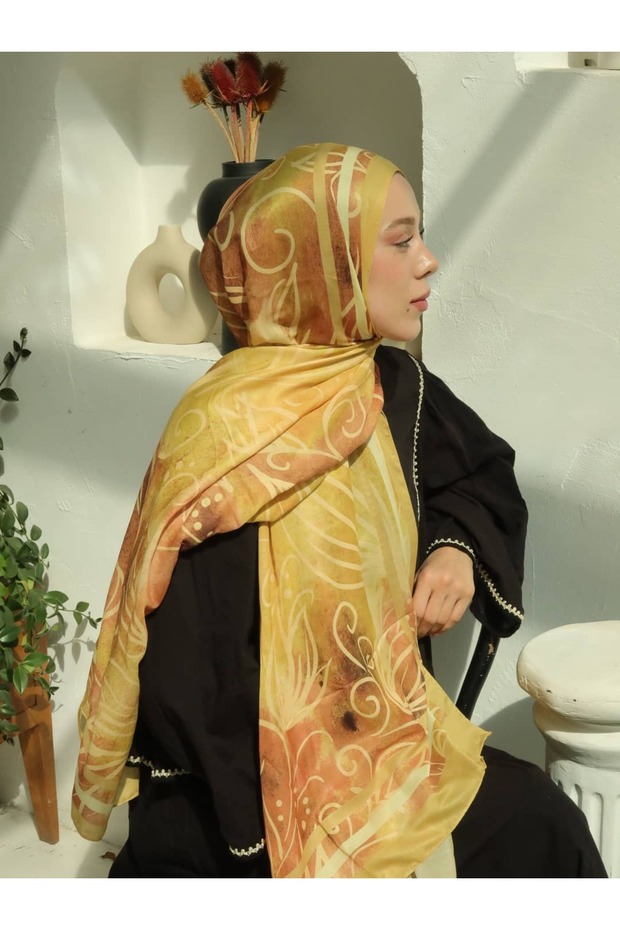 شال قطني بنقشة بييترا - 2