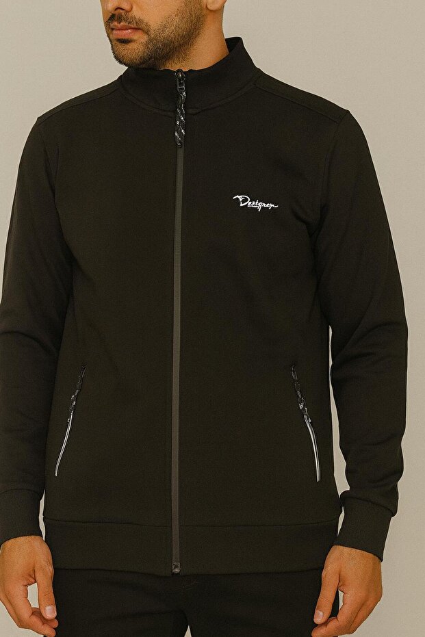 سترة قطنية ممشطة بسحاب - 1