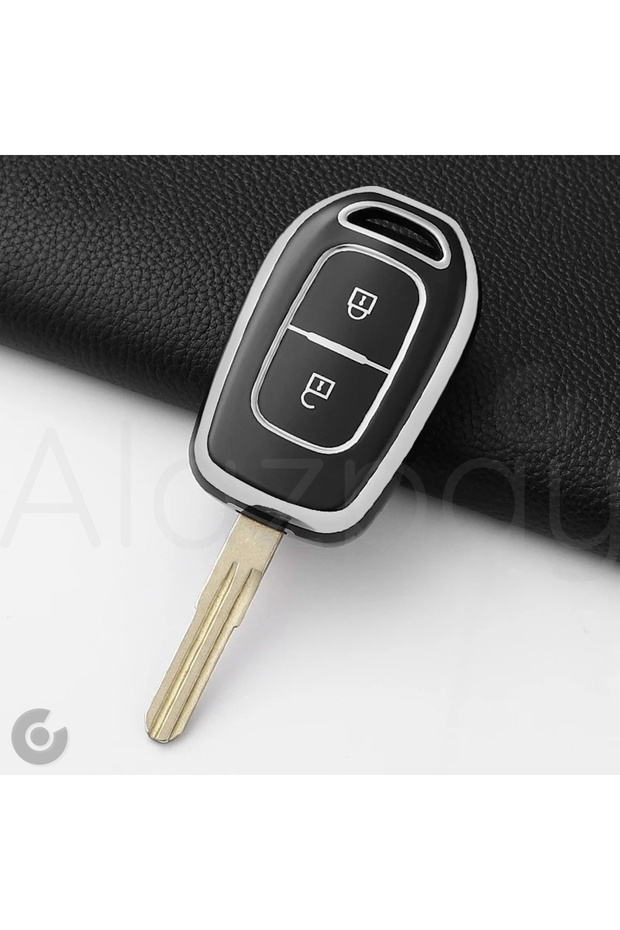 Renault Clio Megane Scenic Twingo Laguna Dacia Duster Dokker Logan Tpu Key Case Cover (Syh Silver)