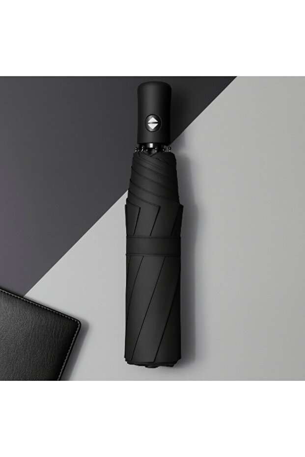 Automatic Compact Umbrella with Black Case - 3