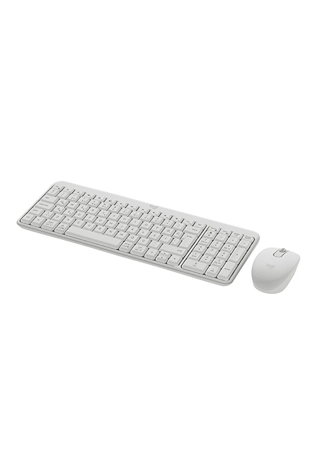 MK250 Kablosuz Bluetooth Kablosuz Klavye ve Mouse Seti Beyaz - 2