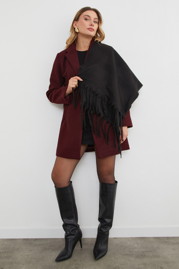 Basic Püsküllü Şal - 5