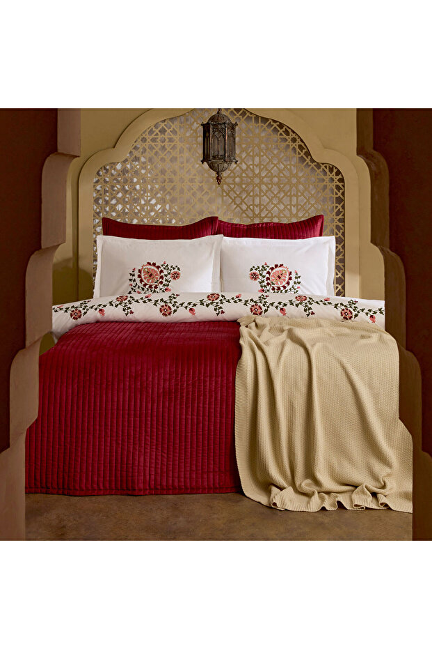 Lorea Çift Kişilik Nakışlı Winter Set - 1