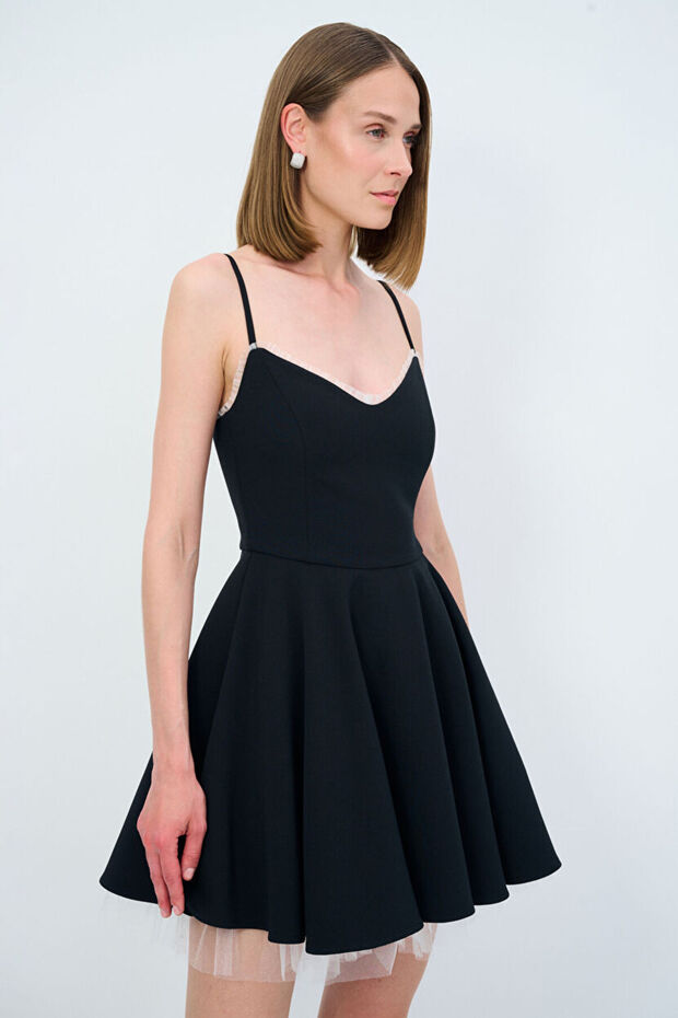 Askılı Mini Elbise - 4