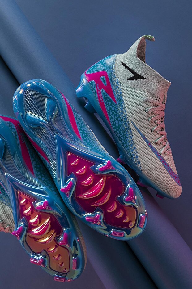 Мъжки футболни обувки за зала, внос подметка, тревно игрище, получорап, ергономични, обгръщащи крака, гъвкави и удобни - 5