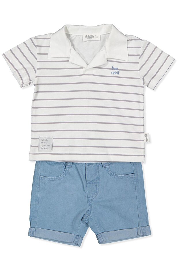 Tencl Shorts 2-Piece Set (Free Spirit) Blue