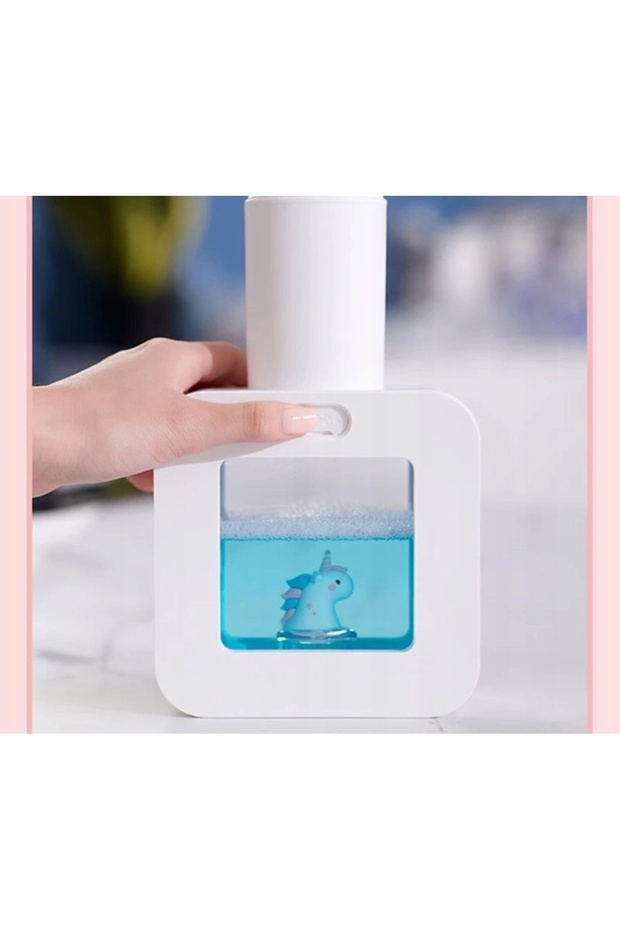 TOUCHLESS AUTOMATIC STANDING SOAP FOAM DISPENSER 200ML USB - 5