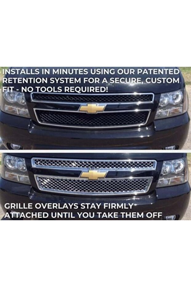 Nickel mesh Tahoe Avalanche Suburban Model 2007 to 2014 (without mark) - 1