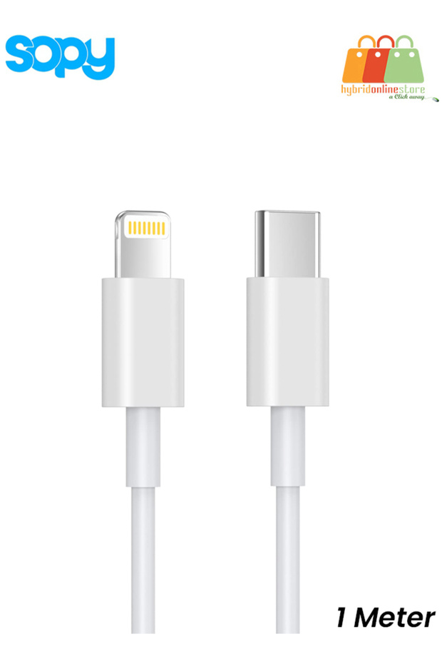 كابل USB-C إلى Lightning معتمد من MFi بطول 1 متر - شحن سريع ومتين لأجهزة iPhone/iPad