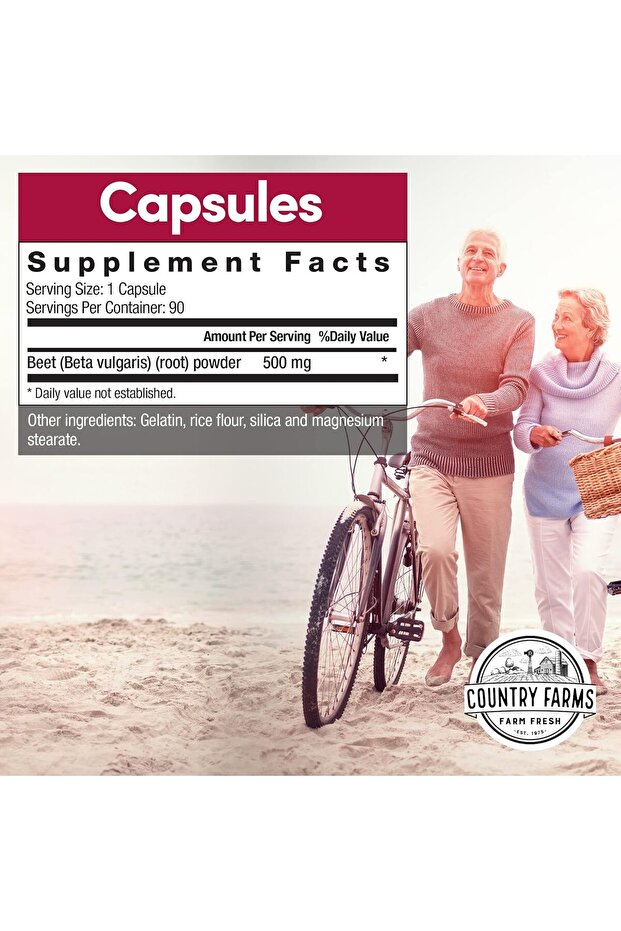 FARMS Bountiful Beets Capsules, Wholefood Beet Extract Superfood, Natural Nitric Oxide Boost